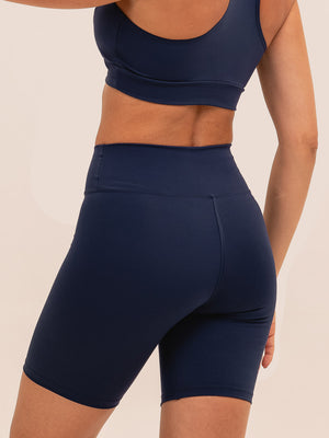 Bermuda Feminina para Academia Azul Marinho