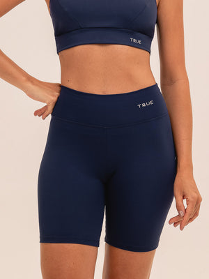Bermuda Feminina para Academia Azul Marinho