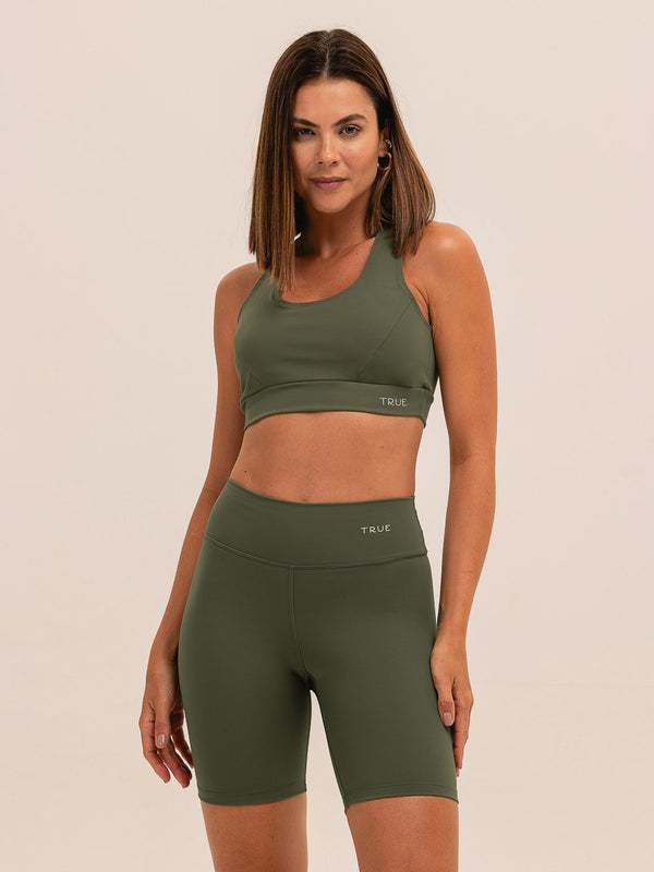 Bermuda Feminina para Academia Verde Militar