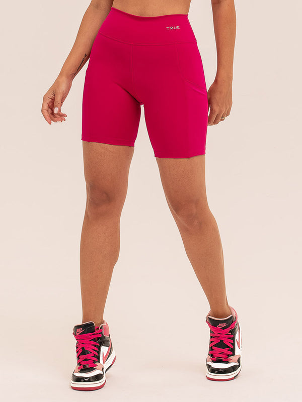 Bermuda com Bolsos Emana Rosa Rubi