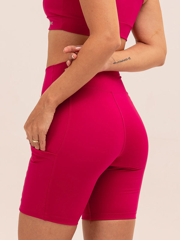 Bermuda com Bolsos Emana Rosa Rubi