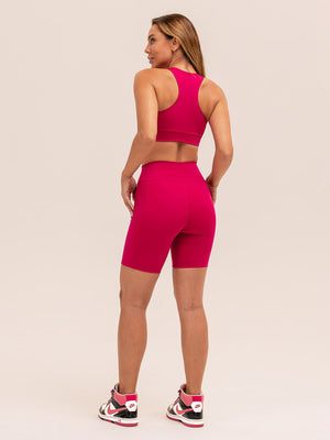 Bermuda com Bolsos Emana Rosa Rubi