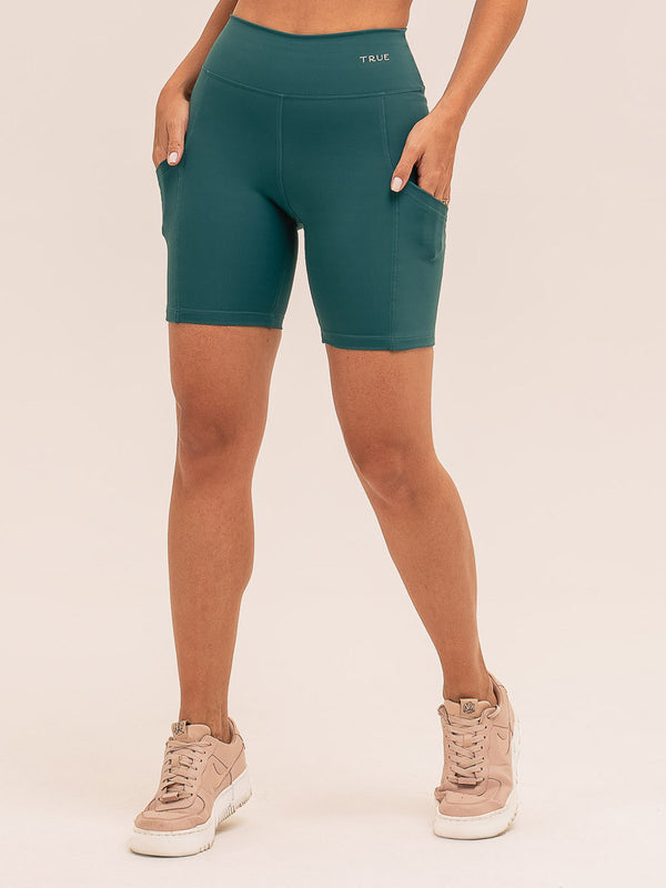 Bermuda com Bolsos Emana Verde Imperial