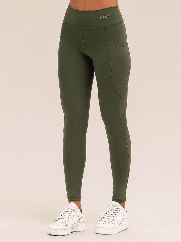 Legging com Bolso Emana Verde Militar