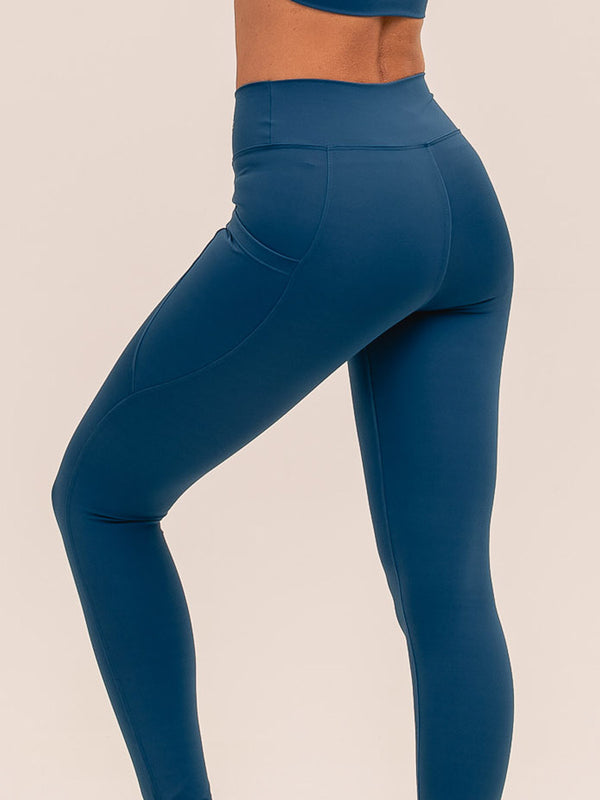 Legging com Bolso Emana Azul Profundo