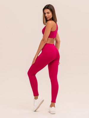 Legging com Bolso Emana Rosa Rubi