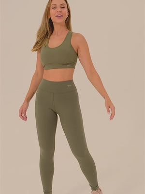 Legging Emana Verde Militar